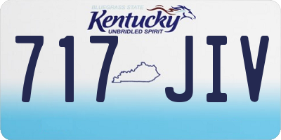 KY license plate 717JIV