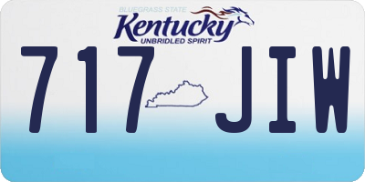 KY license plate 717JIW