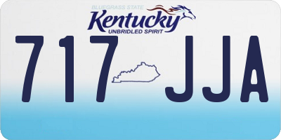 KY license plate 717JJA