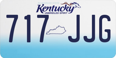 KY license plate 717JJG