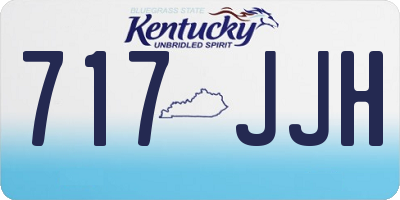 KY license plate 717JJH