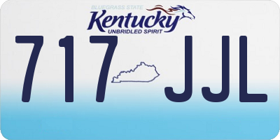 KY license plate 717JJL