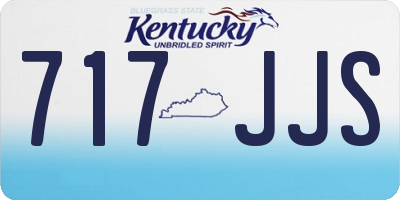 KY license plate 717JJS