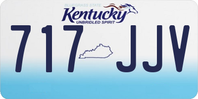 KY license plate 717JJV