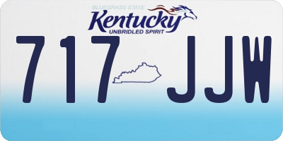 KY license plate 717JJW