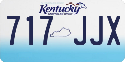 KY license plate 717JJX