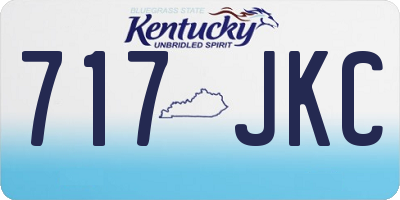 KY license plate 717JKC