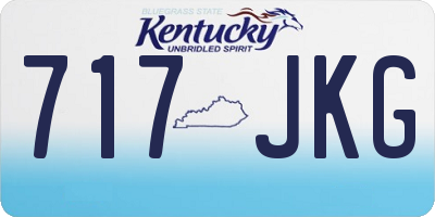 KY license plate 717JKG