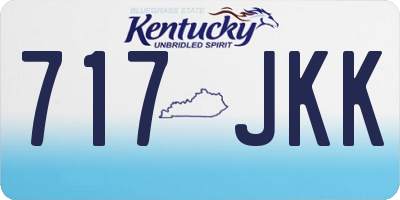 KY license plate 717JKK