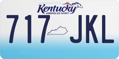 KY license plate 717JKL