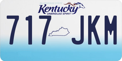 KY license plate 717JKM