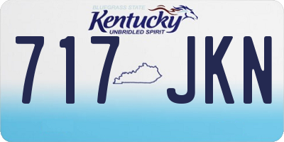 KY license plate 717JKN