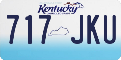 KY license plate 717JKU