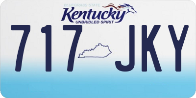 KY license plate 717JKY