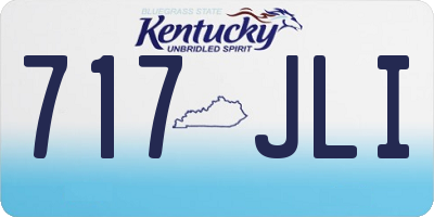 KY license plate 717JLI