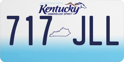 KY license plate 717JLL