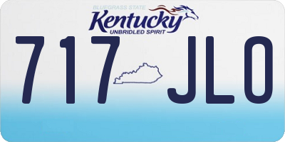 KY license plate 717JLO