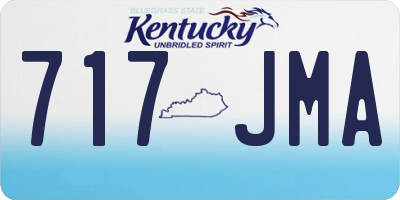 KY license plate 717JMA