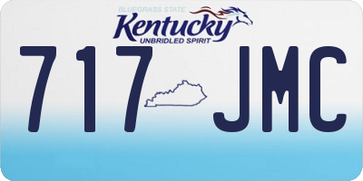 KY license plate 717JMC