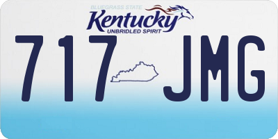 KY license plate 717JMG