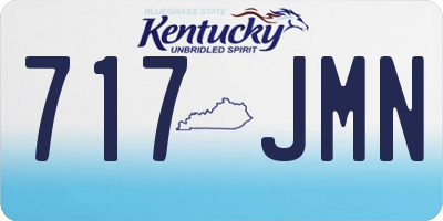 KY license plate 717JMN