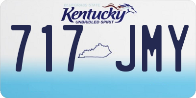 KY license plate 717JMY