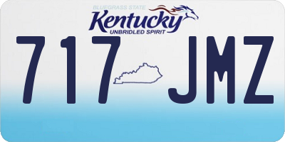 KY license plate 717JMZ