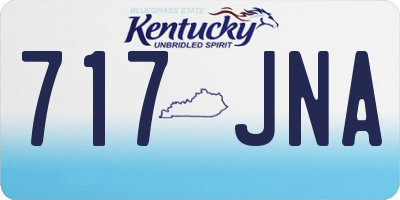 KY license plate 717JNA