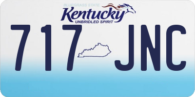 KY license plate 717JNC