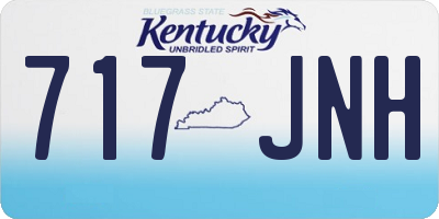 KY license plate 717JNH