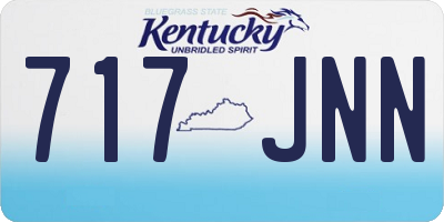 KY license plate 717JNN