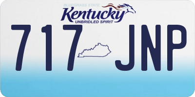 KY license plate 717JNP
