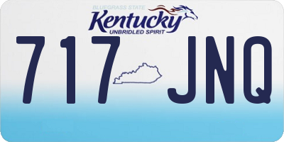 KY license plate 717JNQ