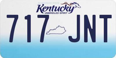 KY license plate 717JNT