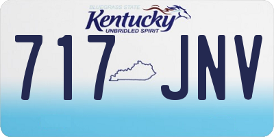 KY license plate 717JNV