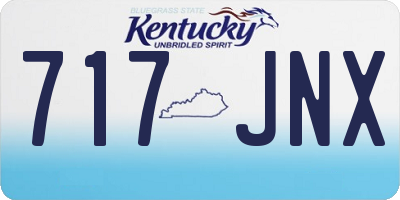 KY license plate 717JNX
