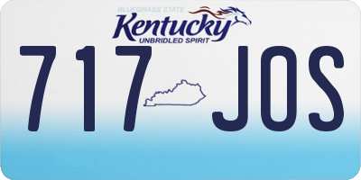KY license plate 717JOS