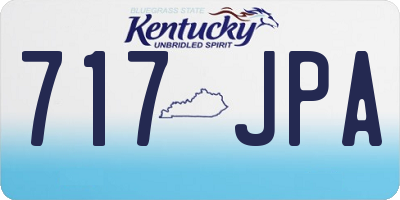 KY license plate 717JPA