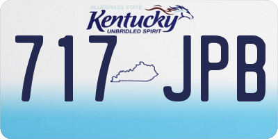 KY license plate 717JPB