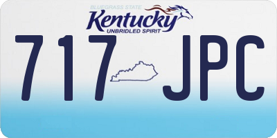 KY license plate 717JPC