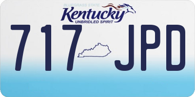 KY license plate 717JPD