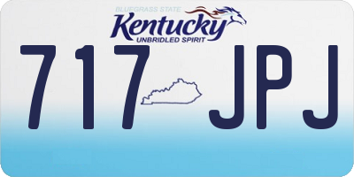 KY license plate 717JPJ
