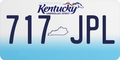 KY license plate 717JPL
