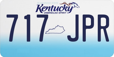 KY license plate 717JPR