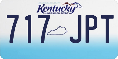 KY license plate 717JPT