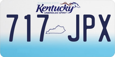 KY license plate 717JPX