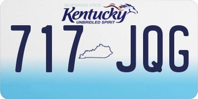 KY license plate 717JQG