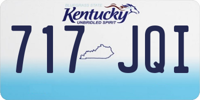 KY license plate 717JQI