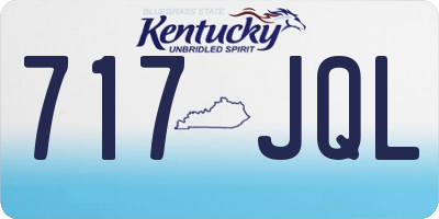 KY license plate 717JQL
