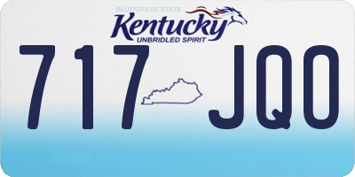 KY license plate 717JQO